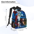 thumbnail image 2 of Goofa The Nightmare Before Christmas Pattern Casual Backpack – School Backpack Lightweight & Ergonomic Design, Water-Resistant, Spacious & Comfortable, Travel, 2 of 6
