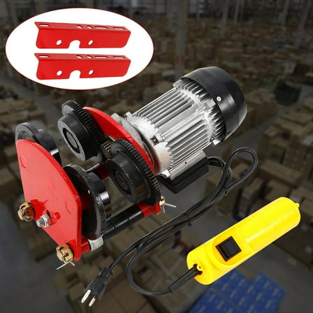 1 Ton Electric Hoist Trolley Overhead Motor Winch Hoist Lift Garage Crane