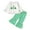 11n Green, variant on Toddler Sweatsuit Girl Toddler Baby Girl Clothes Fall Winter Outfits Infant Ruffle Long Sleeve Shirts Pants Cute Girls Clothing Set