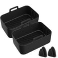 thumbnail image 2 of 3-piece set (black)To encounter Silicone Baking Pans Set, Nonstick Bakeware Set with Baking Pans, Baking Sheets, Cookie Sheets, Cake Pan, 2 of 5