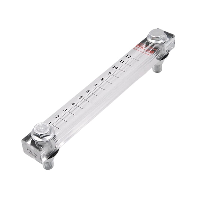 Terraxo Oil Level Gauge Transparent Oil Tank Level Indicator Acrylic Hydraulic Liquid Level Gauge Water Level Indicator Measuring Tools PMMA Construction Suit MODEL 160