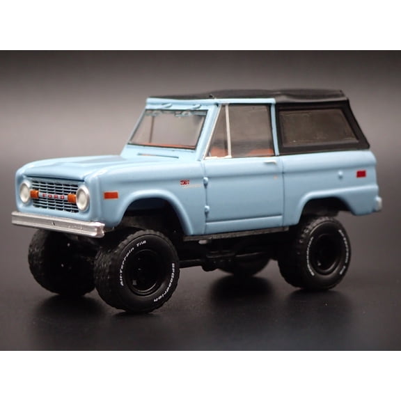 Open Box 1972 72 FORD BRONCO SUV 4X4 TEAL 1:64 SCALE COLLECTIBLE DIECAST MODEL CAR