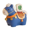 thumbnail image 1 of Adornos de figuras de caballos, artesanías únicas, resina, decoración del hogar, establo, mini caballo de resina Azul, 1 of 8