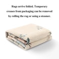 thumbnail image 6 of MeyJey Floral Hallway Runner, 2’x8’ Washable Runner Rug Non-Slip, Ultra-Thin Soft Stain Resistant Low-Pile Carpet for ‎Kitchen Laundry Bathroom Bedroom, Beige, 6 of 16