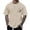 Khaki, variant on Men‘s Raglan Sleeve Letter Print Short Sleeve Round Neck T Shirt Floral Fashion Trend Bottoming Shirt Large Shirts for Men