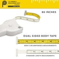 thumbnail image 2 of Perfect Body Tape Measure - 80 Inch Automatic Telescopic Tape Measure - Retractable Measuring Tape for Body: Waist, Hip, Bust, Arms, and More (White - 80 inch), 2 of 5