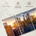 thumbnail image 6 of Elephant Stock Toronto Downtown Sunrise Wall Art - Horizontal Multi Panel Canvas - Living Room Wall Decor - Architecture Multi Panel - Gray And Brown Decor - 26" x 12", 6 of 8