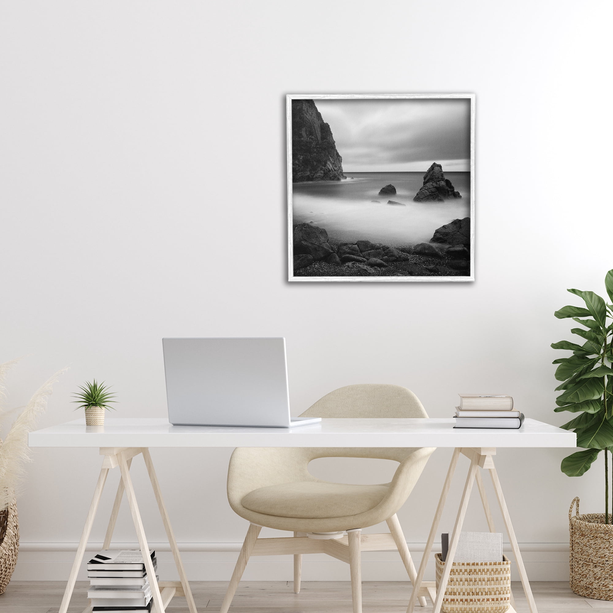 Stupell Industries Clear To The Horizon White Framed Giclee Art, design by Chip Forelli
