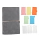 thumbnail image 1 of Cuaderno de 80 hojas sueltas, cubierta de cuero PU desmontable, carpeta de 6 anillas, cuaderno en espiral para tomar notas y escribir, color gris, 1 of 9