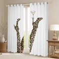 thumbnail image 2 of Homewish Boys Girls Leopard Print High Heels Blackout Curtains Set of 2 (52x84 Each),Animal Cheetah Print Window Curtains,Vintage Aesthetic Curtains and Drapes,Breathable Home Decor, 2 of 6