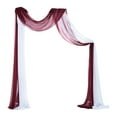 thumbnail image 1 of Cortina de arco para ceremonia, recepción, reutilizable para escaleras, baby showers, festividades 1x Blanco 1x Vino Tinto, 1 of 9