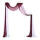 thumbnail image 1 of Boda Draping Arbor Drapery Reutilizable Party Telón de fondo Paneles 70x550cm 6 Yard para cumpleaños Escaleras Fiestas tejado Recepción 1x Blanco 1x Vino Sunnimix cortina de arco de boda, 1 of 8