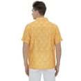 thumbnail image 2 of LA LEELA Mens Hawaiian Shirts Short Sleeve Button Down Shirt Men's Casual Vacation Shirts Vacation Summer Party Shirts for Men Funny XL Yellow Boat, 2 of 6