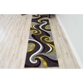 thumbnail image 6 of PREMIUM 3D Effect Hand Carved Thick Modern Contemporary Abstract Area Rug Design 327 Yellow 7'9''x10'8'', 6 of 10