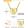 thumbnail image 6 of U7 Mother's Day Gifts for Women 14K Gold Plated Letter Pendant with Sparkle Cubic Zirconia Tiny Heart Letter Initial E Necklace Choker, 6 of 8