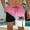 Pink, variant on Oplxuo Mens Swim Trunks with Compression Liner Board Shorts 2 in 1 Quick Dry Beach Swimwear Bathing Suits for Men
