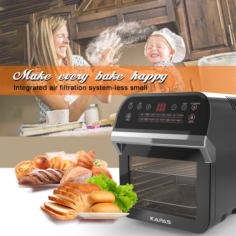 KAPAS Electric Air Fryer, 6.8 Quarts, 6.5 Liter Capacity and 7-in