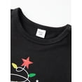 thumbnail image 5 of AIGUR Family Matching Christmas Pajama Set, Long Sleeve Letters Print T-shirt with Plaid Pants Sleepwear Loungewear, 5 of 11
