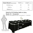 thumbnail image 3 of Urby 1pcs Black Extra Large Rectangle Tablecloth Linen for 8ft Folding Fable, 90" x 156", 3 of 5