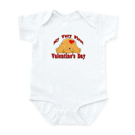 

CafePress - First Valentine s Day Infant Bodysuit - Baby Light Bodysuit Size Newborn - 24 Months