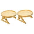 thumbnail image 4 of Set of 2 Tray Folding Table Arm Rest for Sofa Foldable Chairs Cup Holder Tables, 4 of 8