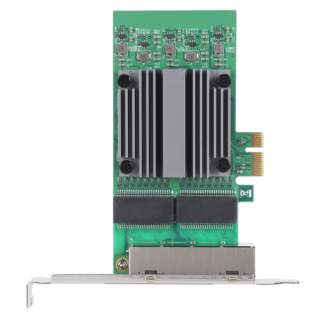 Gigabit PCIe Ethernet Card, PCB Reliability Connection PCIe Gigabit Ethernet Server Adapter Reliable 4 Port for PC