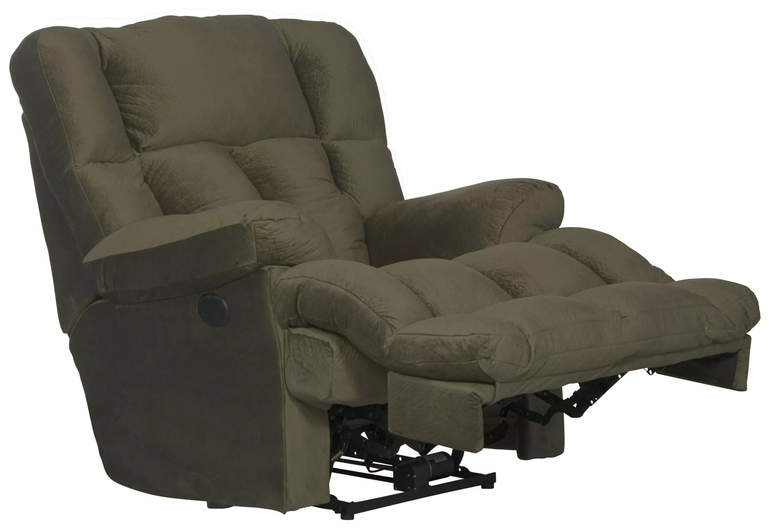 Catnapper Cloud 12 Power Lay Flat Chaise Recliner in Sage