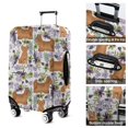 thumbnail image 5 of Yorkie Dog and Flower Florals Luggage Cover Fashion Suitcase Cover Baggage Covers Fit 25-28 Inch Luggage (Go Travel), 5 of 5
