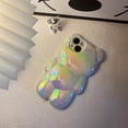 thumbnail image 2 of Butterfly Phone Case Compatible with iPhone 14 Pro Max, Luxury Glitter Cute 3D Hollow Clear Silver Electroplate Butterfly Phone Cover with Hold Stand, 2 of 6