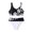 Black, variant on Youyipin Womens Swimsuits Bathing Suit 3 Piece Tropical Print Bikini Set Beach Vacation Clothes For Women