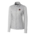 thumbnail image 2 of Women's Cutter & Buck  Gray Sacramento River Cats Stealth DryTec Hybrid Quilted Full-Zip Windbreaker Jacket, 2 of 3