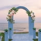 thumbnail image 5 of 2 piezas de arco de boda artesanal con flores y hojas verdes artificiales Opción 1 C, 5 of 9
