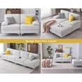 thumbnail image 4 of VANACC Comfy Sofa, Loveseat Sofa, Modern Sofa Couch for Living Room, Cream Couch in Beige Chenille, 4 of 6