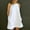 White, variant on Wedding Guest Dresses for Women,Clearance Women's Summer Solid Color Style Fresh Solid Color Embroidered Lace Tank Top Round Neck Dress