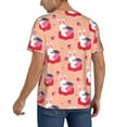thumbnail image 2 of Hirioo Bunny And Strawberry for Men's Baseball T-shirt Shirts Short Sleeve Casual Summer Button Stretch T Shirts,Size S-4XL-Medium, 2 of 7
