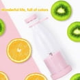 thumbnail image 6 of Portable Blender, Portable Juicer, Fashion Portable Blender For Shakes And Smoothies 11.8 Oz, USB Fast Charging Mini Mixer Bottle,Take It For Traveling, Outdoor, Gym, Office, Cars, Gift, 6 of 11