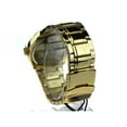 thumbnail image 4 of Mens Luxury Metal Index Face Minimal Modern Round Wrist Watch Gold Black, 4 of 4