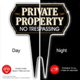 thumbnail image 6 of Private Property No Trespassing Sign - Reflective Dibond Aluminum 15" X12" Metal Yard Signs to Protect Your House, 6 of 8