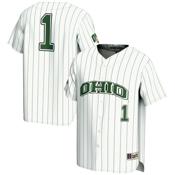 Men's GameDay Greats #1 White Ohio Bobcats Lightweight Baseball Jersey