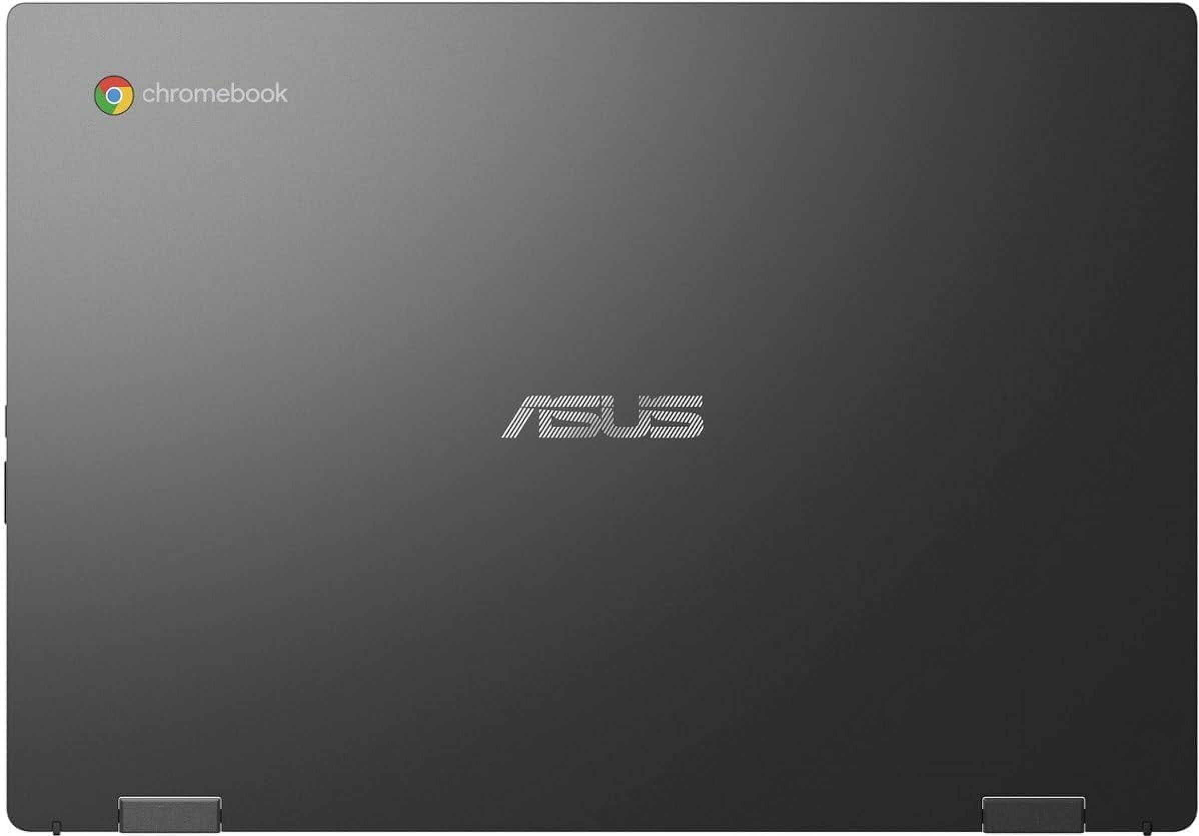 ASUS CM14 Chromebook 14" FHD LED-backlit Display Laptop, MediaTek Kompanio 520, 4GB DDR4 Memory, 64GB eMMC, Long Battery Life, Gravity Gray, Chrome OS with Mazepoly Accessories