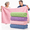 Macaron, variant on 4 Oversized Gray Bath Towel Set, Extra Large 40x80 Inch Coral Fleece Towels