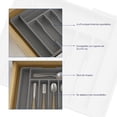 thumbnail image 3 of Organizador de Cubiertos Expandible Bluelander para Cajón, Porta CubiertosExtensible, 3 of 5