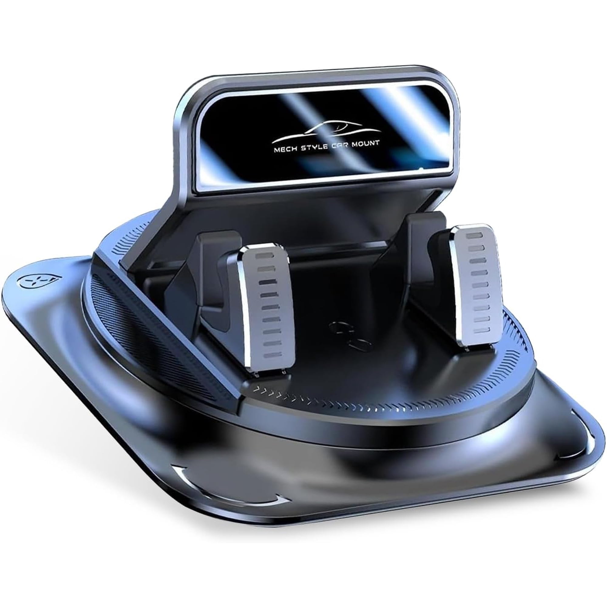 360 Degree Phone Holder Rotating Car, Dashboard Cell Phone Holder, Non-Slip Navigation Bracket, Universal for Most Cars (Black)