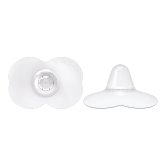 Dr. Brown's Butterfly Breastfeeding Nipple Shields for Sore, Flat or Inverted Nipples, Latching Difficulties, Size 2, 24 mm