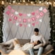 thumbnail image 5 of 1 juego de pancarta de Feliz Día de San Valentín, letrero de San Valentín, guirnalda de corazones, pancarta de amor, accesorios para fotos, decoración de chimenea para fiestas de aniversario de boda, 5 of 7
