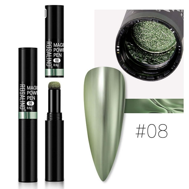Ganfancp Lápiz de Uñas Cushion Powder Mirror Color Pen Polvo de Uñas Ofertas Del Día Sólo En Línea 1 Bolígrafo