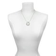 thumbnail image 3 of Delight Jewelry Silvertone Large Trinity Knot Live Ring Charm Necklace, 18", 3 of 4