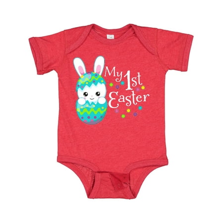 

Inktastic My First Easter- Bunny in an Egg Gift Baby Boy or Baby Girl Bodysuit