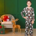 thumbnail image 5 of A Christmas Story Boys Ralphie Glasses Santa Christmas Holiday Flannel Plaid Button Pajama Set, 5 of 6