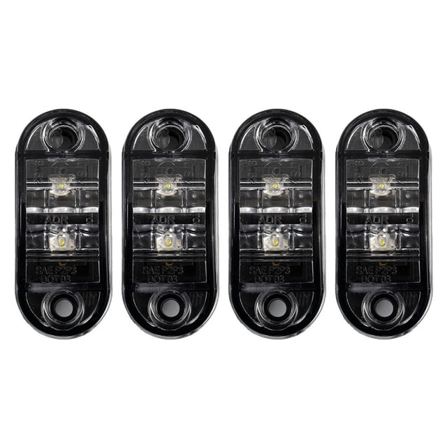 4x LED Front Side Marker Indicator Light 12V 24V Car Truck Van Trailers